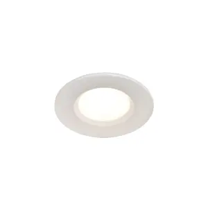 GoodHome Etana White Non-adjustable LED Warm white Downlight 4.7W IP65