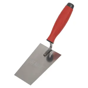 Sealey Stainless Steel Filler Trowel Rubber Handle 140mm Soft Grip Versatile