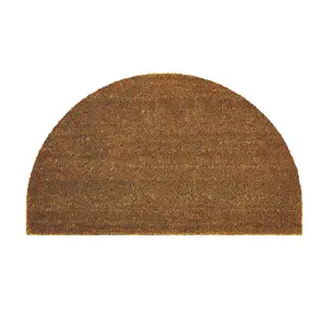 Plain Coir Half Moon Doormat