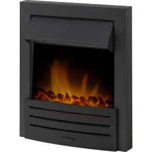 Adam Eclipse Electric Fire in Black with Remote Control