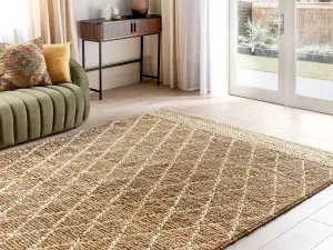 Jute Area Rug 200 x 300 cm Beige ZORAVA