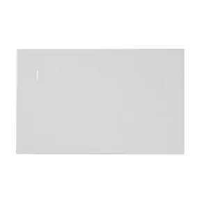 Alexandrina White Gloss Décor Ceramic Indoor Wall Tile, Pack of 10, (L)402.4mm (W)251.6mm