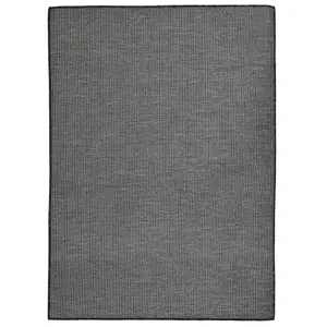 Outdoor Flatweave Rug 200x280 cm Grey