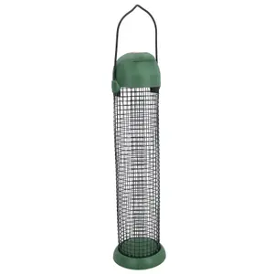 Wild Birds Large Plastic Flip Top Peanut Suet Feeder Hanging Feeding Station