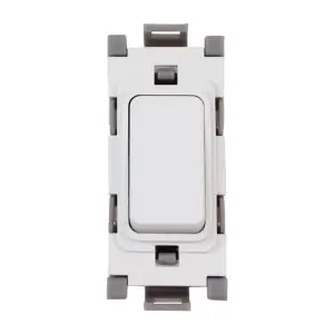 Deta G3502 Grid Lighting Switch 10 Amp 2 Way (White)