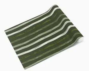 QuoteMyWall Dark Green Ombre Stripes Vinyl Furniture Wrap For Furniture & Kitchen Worktops