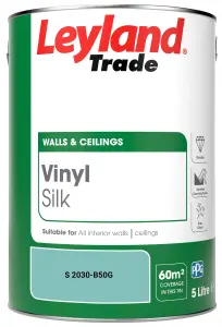 Leyland Trade Vinyl Silk Walls & Ceilings Emulsion Paint (S 2030-B50G) - 5L