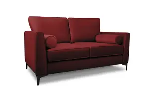 Modern Home Zara 2 Seater and Lovechair Set Oxblood