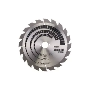 Bosch Professional Construct Wood Circular Saw Blade - 250 x 30 x 3.2 mm (20 teeth)