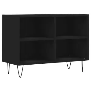 Berkfield TV Cabinet Black 69.5x30x50 cm Engineered Wood