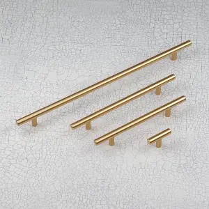 320mm Gold Cabinet Handle Brass Kitchen Cupboard Door Drawer Pull Bathroom Bedroom Furniture Replacement