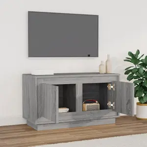 Berkfield TV Cabinet Grey Sonoma 80x35x45 cm Engineered Wood