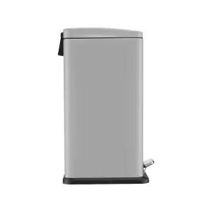 BLACK+DECKER 20L Grey Pedal Bin with Soft Close Lid