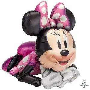 Disney Minnie Mouse Foil Balloon Pink/Black/Grey (One Size)