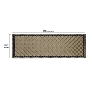 JVL Elegance Runner mat 50 x 150 cm, Diamond