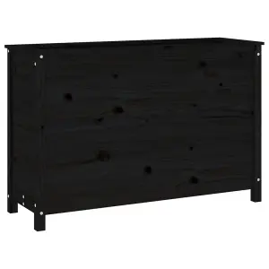 Berkfield Garden Raised Bed Black 119.5x40x78 cm Solid Wood Pine