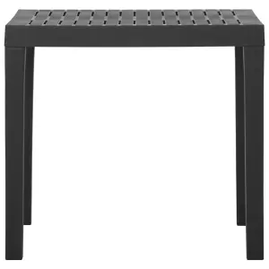 Berkfield Garden Table Grey 79x65x72 cm Plastic