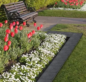 Square Recycled Rubber Slate Stomp Stepping Stone