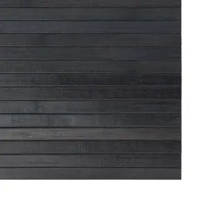 Rug Rectangular Grey 100x400 cm Bamboo