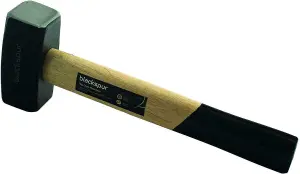 Blackspur - Carbon Steel Hammer with Wooden Handle - 1kg