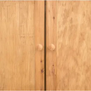 Lugo 2 Door Wardrobe Wood Knob