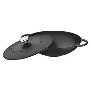 Tramontina Trento Cast Iron Wok 32cm