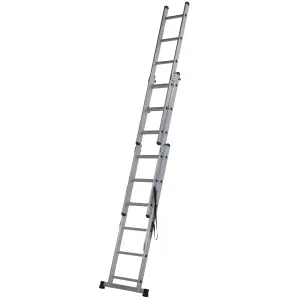 Werner 4-way Aluminium, plastic & rubber Combination Ladder