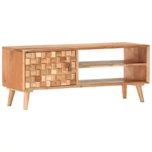 Berkfield TV Cabinet 100x35x40 cm Solid Acacia Wood