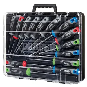 Draper Soft Grip Screwdriver Set with Draper TX-STAR (14 Piece) 13437