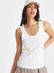 White Classic Ribbed Vest Top - Tu Clothing By Sainsburys