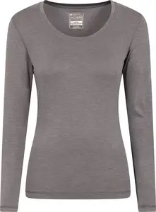 Mountain Warehouse Keep The Heat II Womens Thermal Top - Grey | Size 28