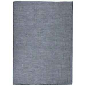 Berkfield Outdoor Flatweave Rug 200x280 cm Blue