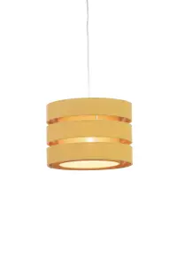 Trio Mustard yellow Pendant Light shade (D)28cm