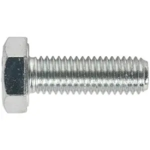 25 Pack M10 x 30mm HT Setscrew - Grade 8.8 Zinc Coated Fully Threaded Bolts