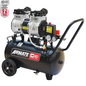 SIP DD 2hp 24ltr Low Noise Oil-Free Compressor 2 Year Warranty 05478