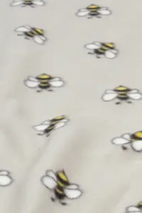 Bee Print Soft Polar Fleece Throw