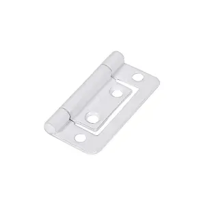 Timco - Flush Hinge (105) - White (Size 50 x 38.5 - 2 Pieces)