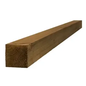 PACK OF 20 (Total 20 Units) - MT Incised Fence Post Brown Treated - 100mm x 100mm x 3000mm Length