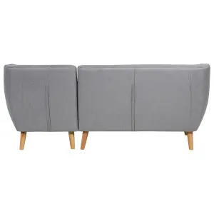 Corner Sofa MOTALA Light Grey Fabric Left Hand