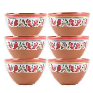 Purely Home Mediterranean Melamine Dipping Bowls - Set of  6