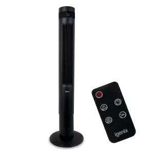 Igenix IGFD6043B Digital Tower Fan, 43 Inch, Black