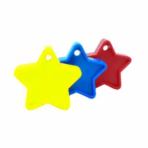 Sear Plastic Star Balloon Weight - Primary Red/Blue/Yellow (One Size)