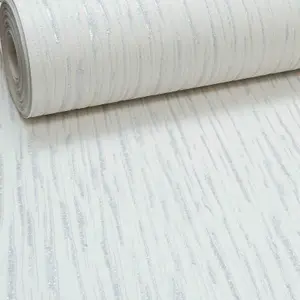 Silver Grey Wallpaper Plain Luxury Glitter Metallic Modern Shiny Various Designs 171101 - White Silver Glitter Lines