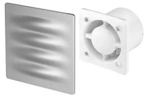 Awenta 125mm Pull Cord VERTICO Extractor Fan Satin ABS Front Panel Wall Ceiling Ventilation