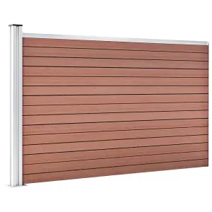 Berkfield Garden Fence WPC 175x105 cm Brown