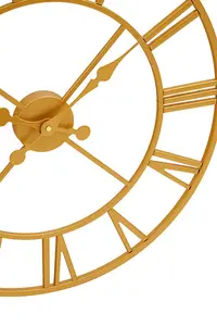 Interiors by Premier Vitus Gold Finish Wall Clock