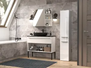 Nel II Bathroom Cabinet Gloss White