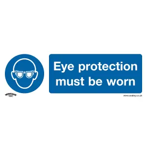 Sealey Mandatory Safety Sign Eye Protection Must Be Worn Self Adhesive SS11V1