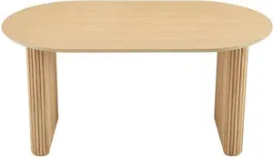 DUSK Hattie Panel Oval Dining Table - Natural