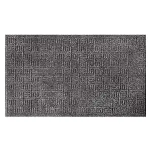 Nicoman Heavy Duty Commercial Door Mat Shop Doorway Mat Indoor 1.5m x 0.9m - Grey